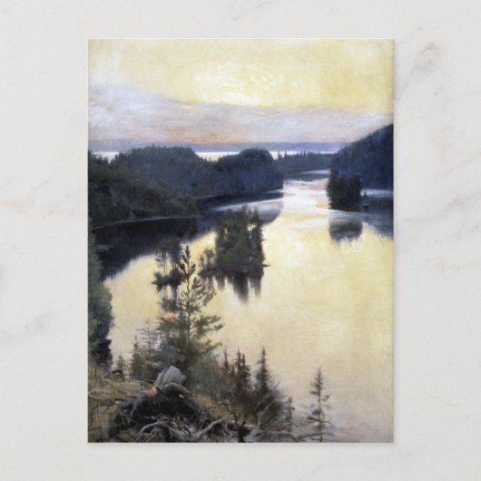 Albert Edelfelt Kaukola Ridge op Sunset Briefkaart (Voorkant)