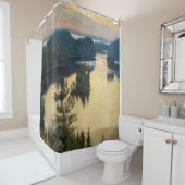 Albert Edelfelt - Kaukola Ridge op Sunset Douchegordijn (In situ)