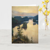 Albert Edelfelt - Kaukola Ridge op Sunset Kaart (Gele Bloem)