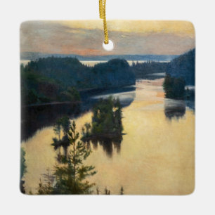 Albert Edelfelt - Kaukola Ridge op Sunset Keramisch Ornament