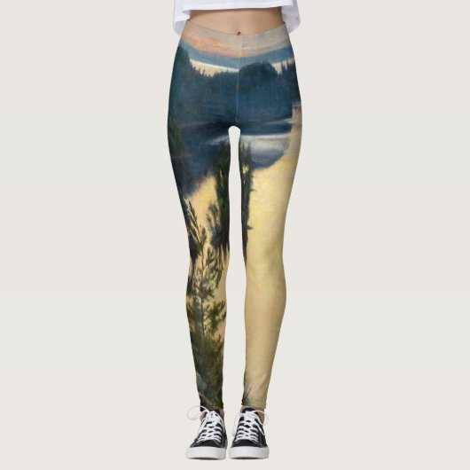 Albert Edelfelt - Kaukola Ridge op Sunset Leggings (Voorkant)