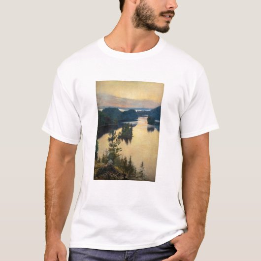 Albert Edelfelt - Kaukola Ridge op Sunset T-shirt (Voorkant)