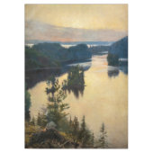 Albert Edelfelt - Kaukola Ridge op Sunset Tafelkleed (Voorkant)