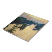 Albert Edelfelt - Kaukola Ridge op Sunset Tegeltje (Zijkant)