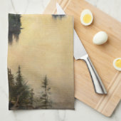 Albert Edelfelt - Kaukola Ridge op Sunset Theedoek (Quarter Fold)