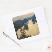 Albert Edelfelt - Kaukola Ridge op Sunset Vierkante Sticker (Envelop)