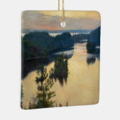 Albert Edelfelt - Kaukola-rug bij zonsondergang Keramisch Ornament (Rechts)