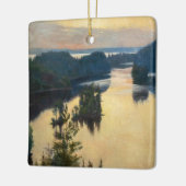 Albert Edelfelt - Kaukola-rug bij zonsondergang Keramisch Ornament (Links)