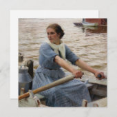 Albert Edelfelt - La Laitiere Bedankkaart (Voorkant / Achterkant)