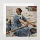 Albert Edelfelt - La Laitiere Kaart (Voorkant / Achterkant)