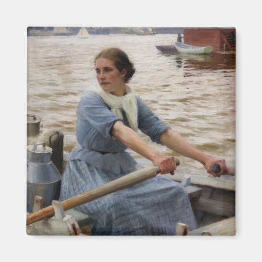 Albert Edelfelt - La Laitiere Magneet (Voorkant)