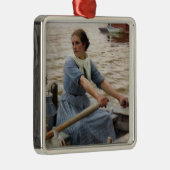 Albert Edelfelt - La Laitiere Metalen Ornament (Rechts)