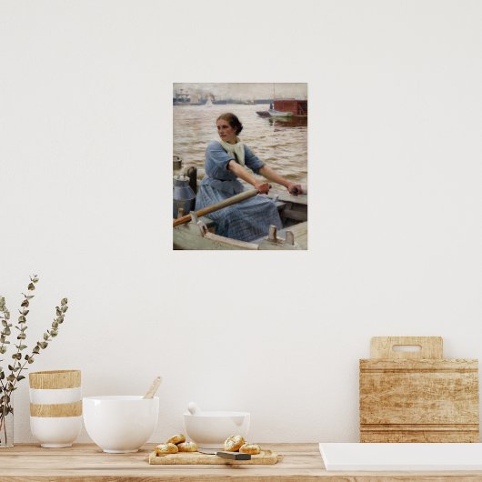 Albert Edelfelt - La Laitiere Poster (Keuken)