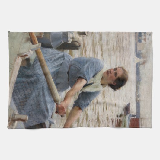 Albert Edelfelt - La Laitiere Theedoek (Horizontaal)