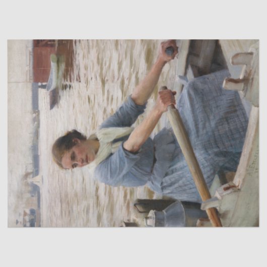 Albert Edelfelt - La Laitiere Tissuepapier (Voorkant)