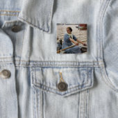 Albert Edelfelt - La Laitiere Vierkante Button 5,1 Cm (In situ)