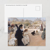 Albert Edelfelt - Luxemburgse tuinen, Parijs Briefkaart (Voorkant / Achterkant)