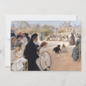 Albert Edelfelt - Luxemburgse tuinen, Parijs Kaart (Voorkant)