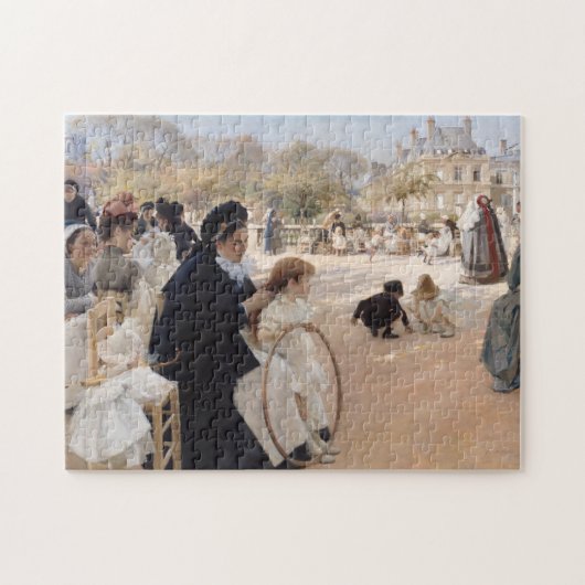 Albert Edelfelt - Luxemburgse tuinen, Parijs Legpuzzel (Horizontaal)