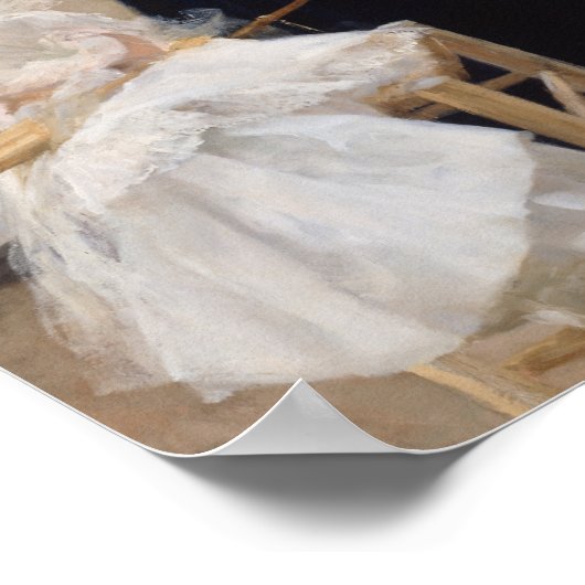 Albert Edelfelt - Luxemburgse tuinen, Parijs Poster (Hoek)