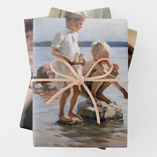 Albert Edelfelt - Meesterwerken Selectie Inpakpapier Vel (In situ)