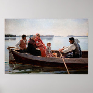 Albert Edelfelt - Naar de Doop Poster