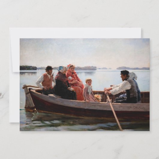 Albert Edelfelt - Naar het Doopfeest Kaart (Voorkant)