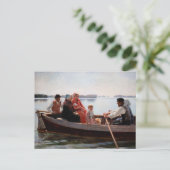 Albert Edelfelt - Naar het kerstfeest Briefkaart (Staand voorkant)