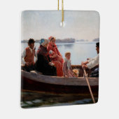 Albert Edelfelt - Naar het kerstfeest Keramisch Ornament (Rechts)