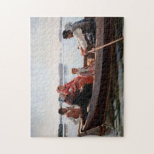 Albert Edelfelt - Naar het kerstfeest Legpuzzel (Verticaal)