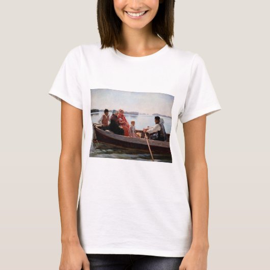 Albert Edelfelt - Naar het kerstfeest T-shirt (Voorkant)