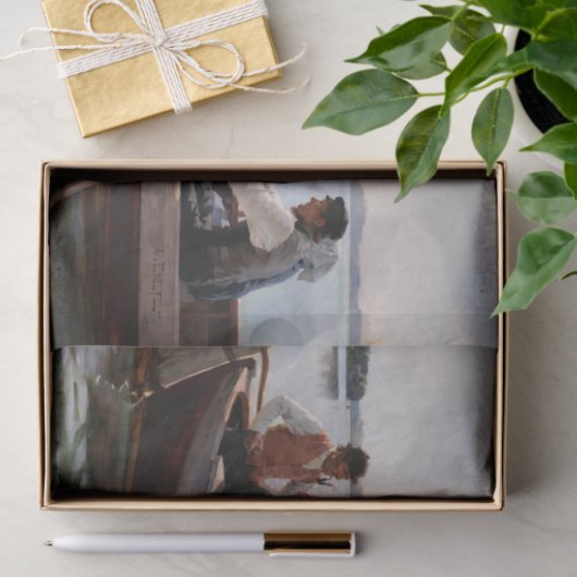 Albert Edelfelt - Naar het kerstfeest Tissuepapier (Geschenk)