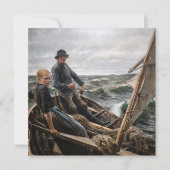 Albert Edelfelt - Op Zee Bedankkaart (Voorkant)