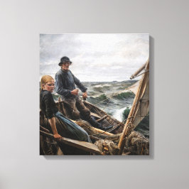 Albert Edelfelt - Op Zee Canvas Afdruk