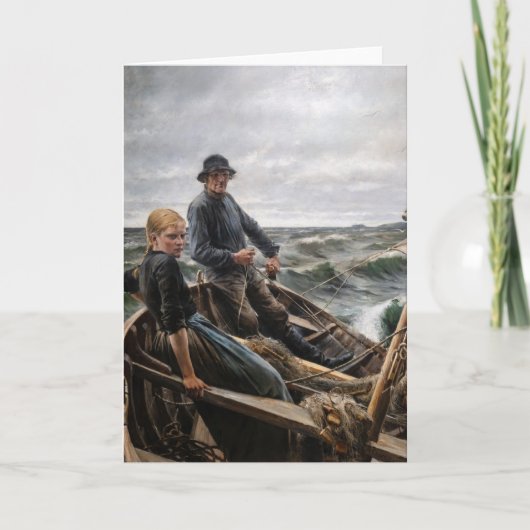 Albert Edelfelt - Op Zee Kaart (Voorkant)