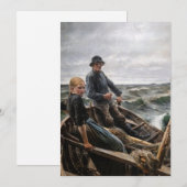 Albert Edelfelt - Op Zee Kaart (Voorkant / Achterkant)