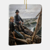 Albert Edelfelt - Op Zee Keramisch Ornament (Rechts)