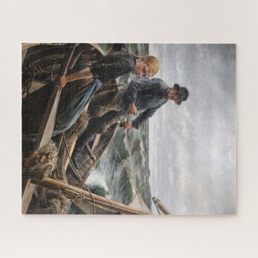 Albert Edelfelt - Op Zee Legpuzzel (Horizontaal)