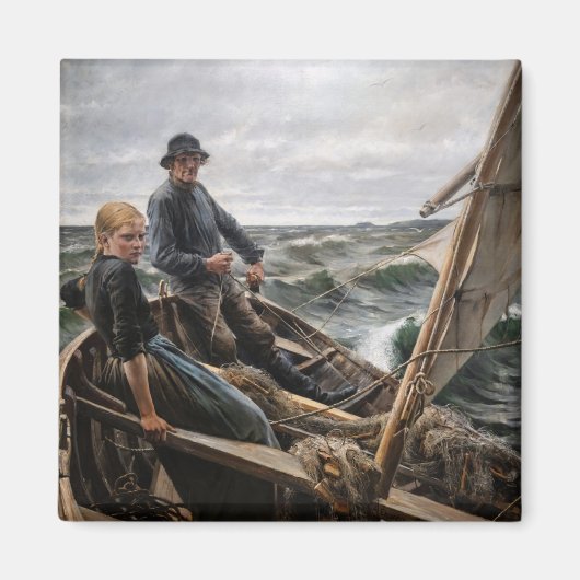 Albert Edelfelt - Op Zee Magneet (Voorkant)