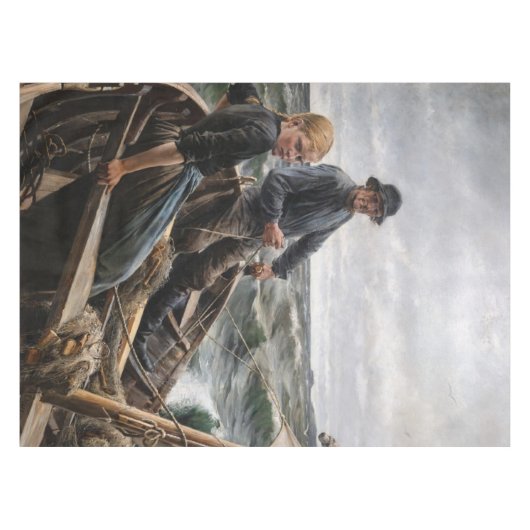 Albert Edelfelt - Op Zee Tafelkleed (Voorkant (Horizontaal))