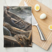 Albert Edelfelt - Op Zee Theedoek (Quarter Fold)