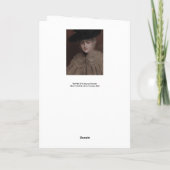 Albert Edelfelt - Portret van een jonge vrouw Kaart (Achterkant)