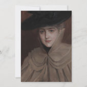 Albert Edelfelt - Portret van een jonge vrouw Kaart (Voorkant)