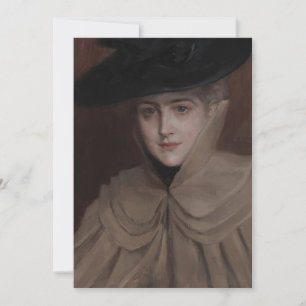 Albert Edelfelt - Portret van een jonge vrouw Kaart