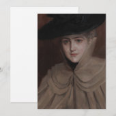 Albert Edelfelt - Portret van een jonge vrouw Kaart (Voorkant / Achterkant)