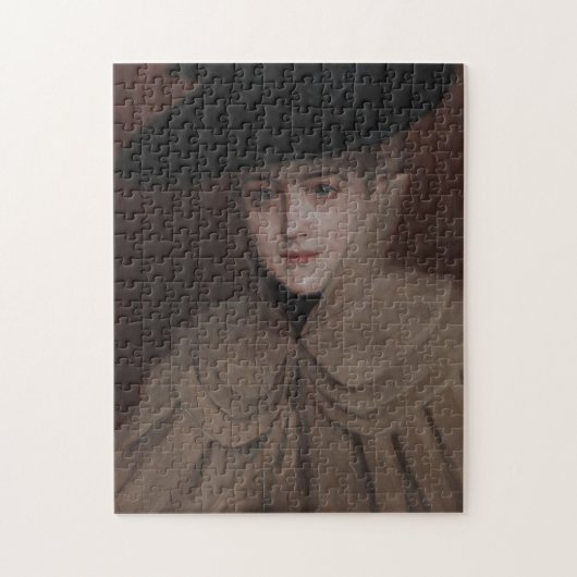 Albert Edelfelt - Portret van een jonge vrouw Legpuzzel (Verticaal)