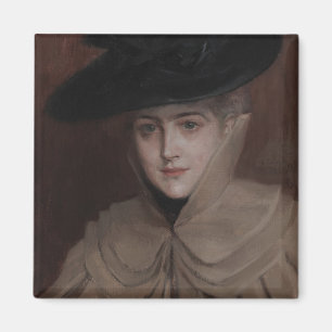 Albert Edelfelt - Portret van een jonge vrouw Magneet