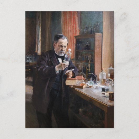 Albert Edelfelt - Portret van Louis Pasteur Briefkaart (Voorkant)