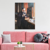 Albert Edelfelt - Portret van Louis Pasteur Canvas Afdruk (Insitu (Woonkamer))