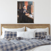 Albert Edelfelt - Portret van Louis Pasteur Canvas Afdruk (Insitu (Slaapkamer))